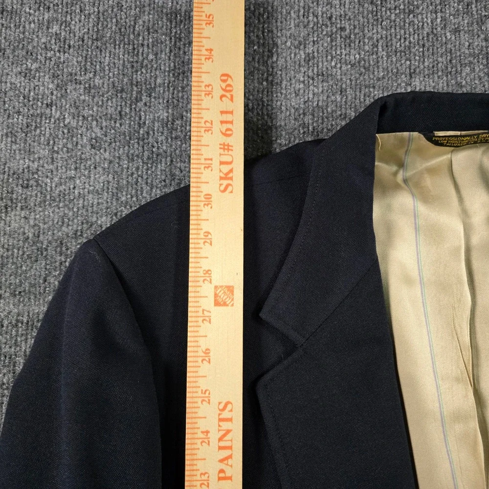 Dillards Racquet Club Wimbledon Collection Navy Gold Crest Buttons Union USA Men